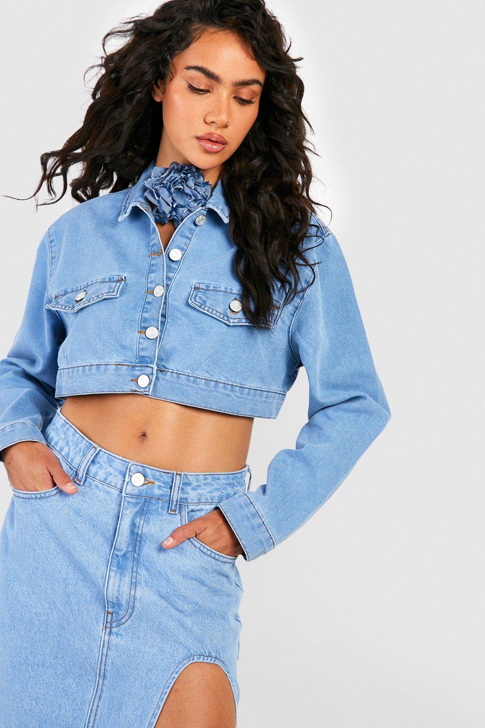 All Day Cropped Knit Denim Jacket – Z SUPPLY